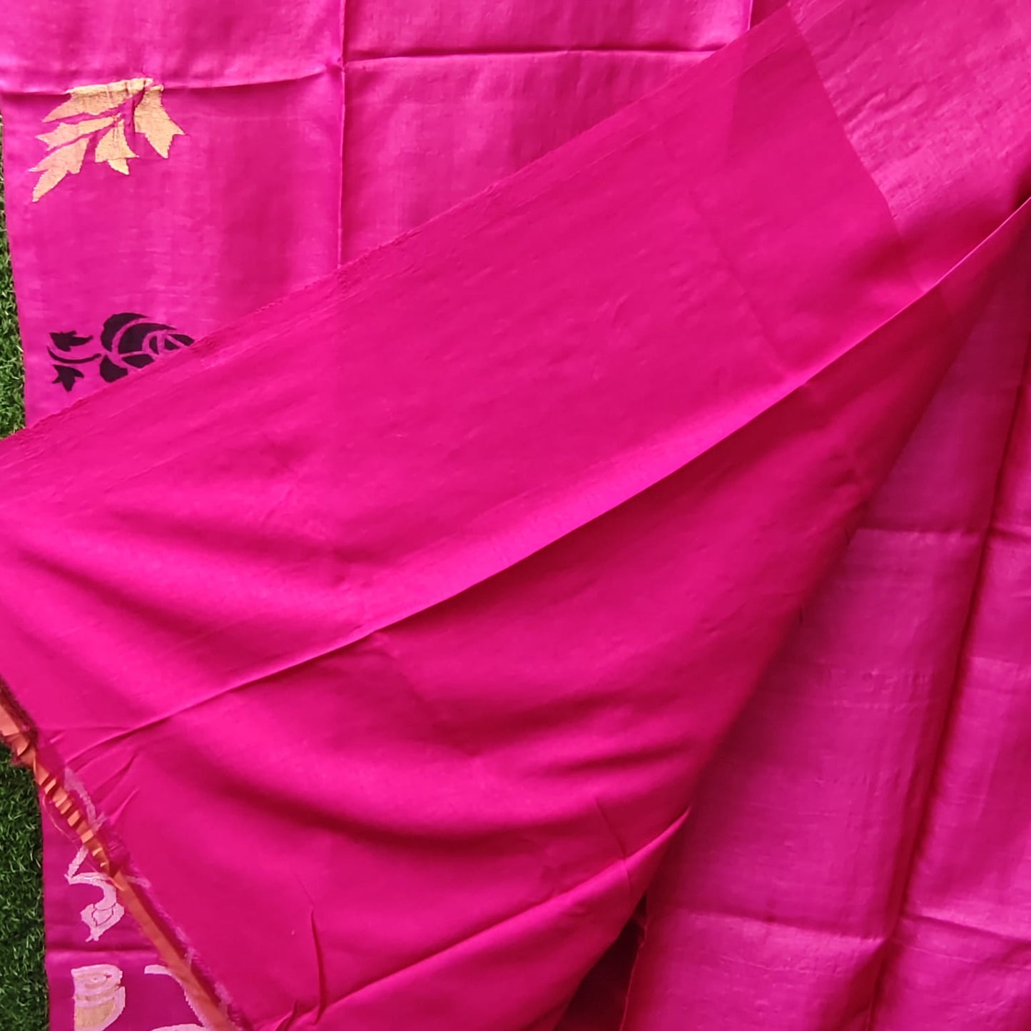 Handwoven Pure Tussar - Magenta