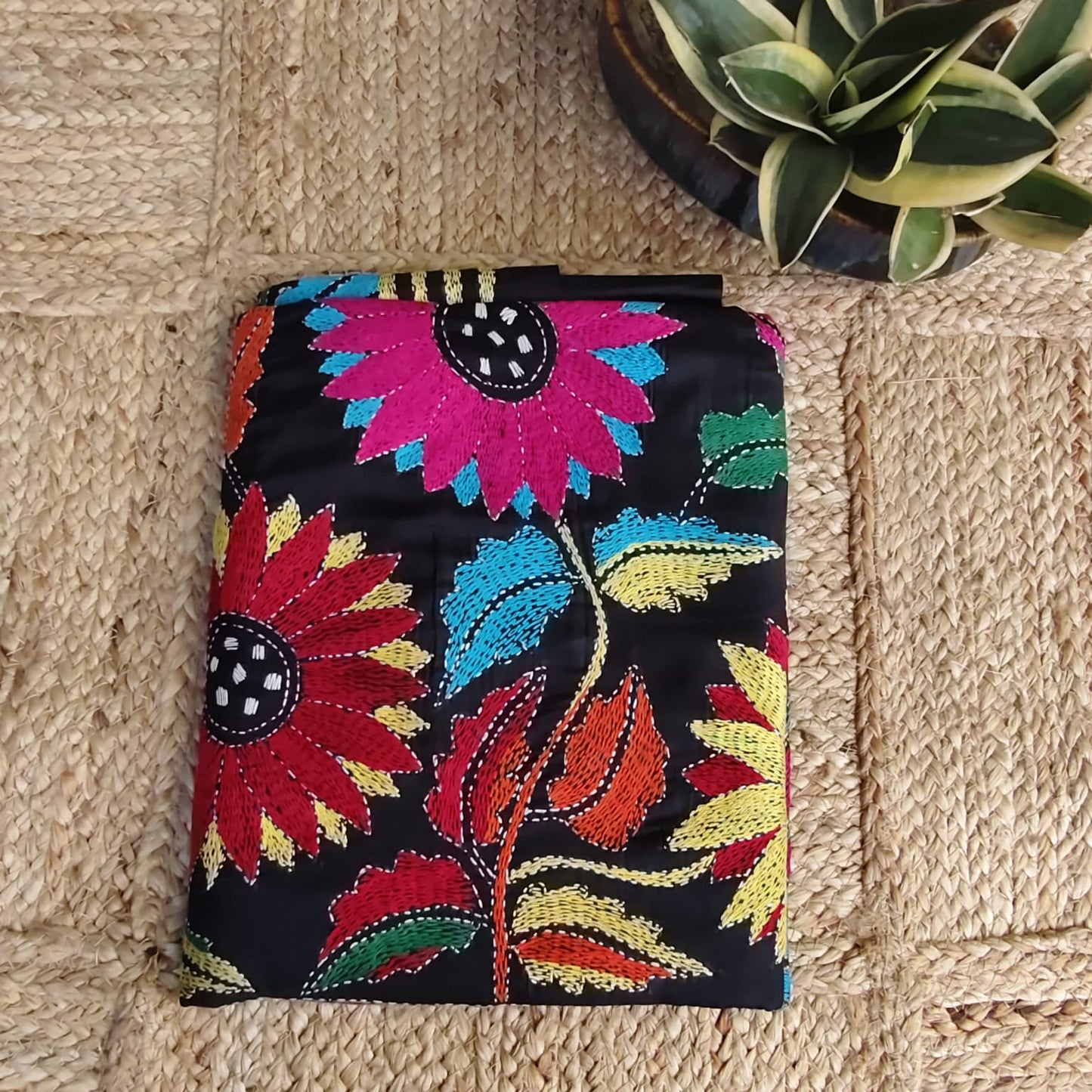 Kantha Stitch-Black 03