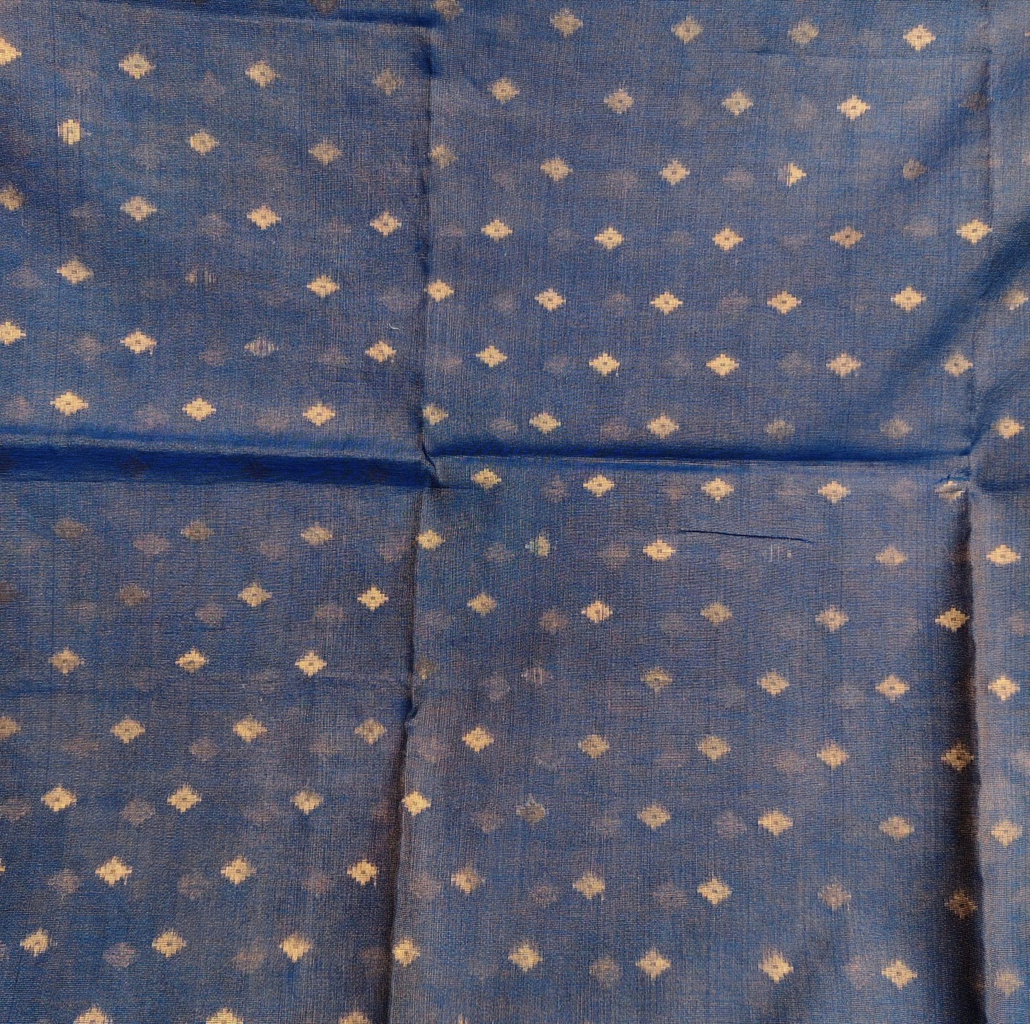 Tissue Jamdani, Peacock Blue