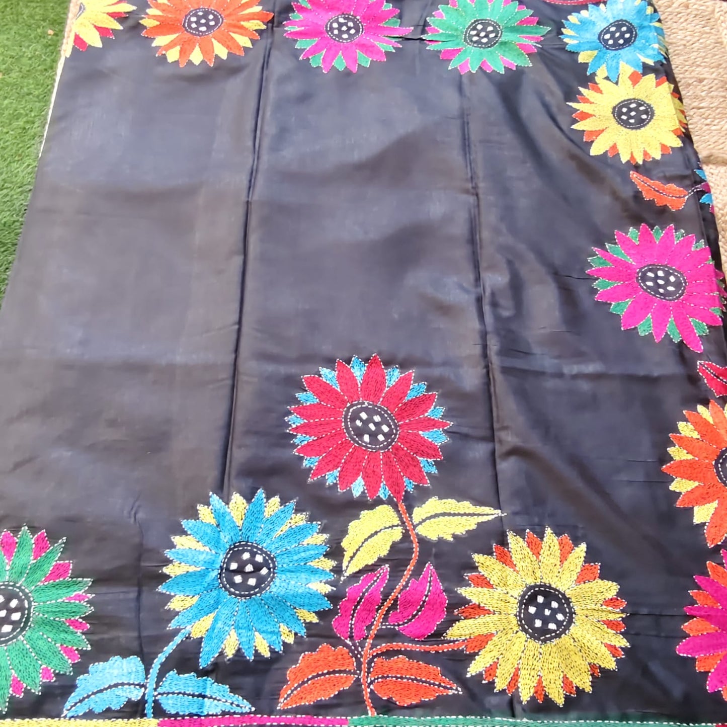 Kantha Stitch-Black 03