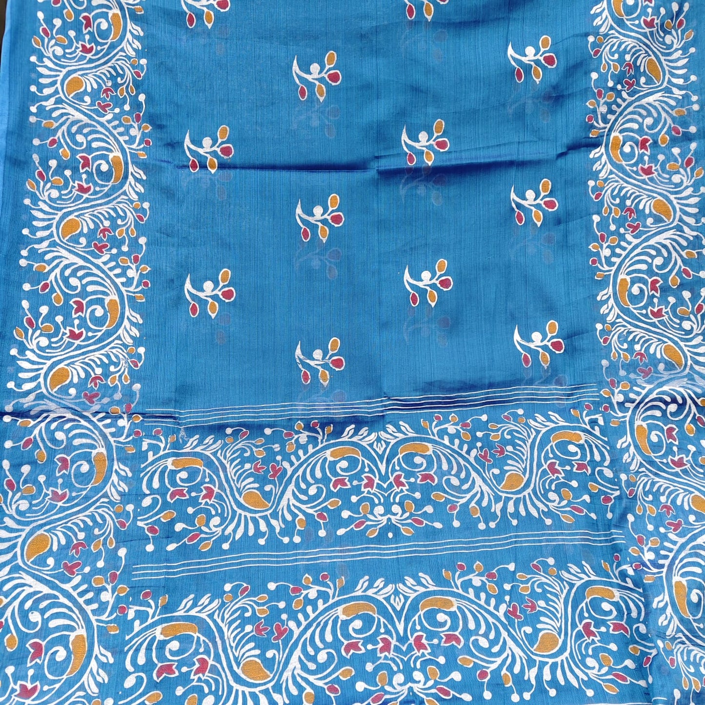 Cotton Tissue -Royal Blue, Fabric Printed