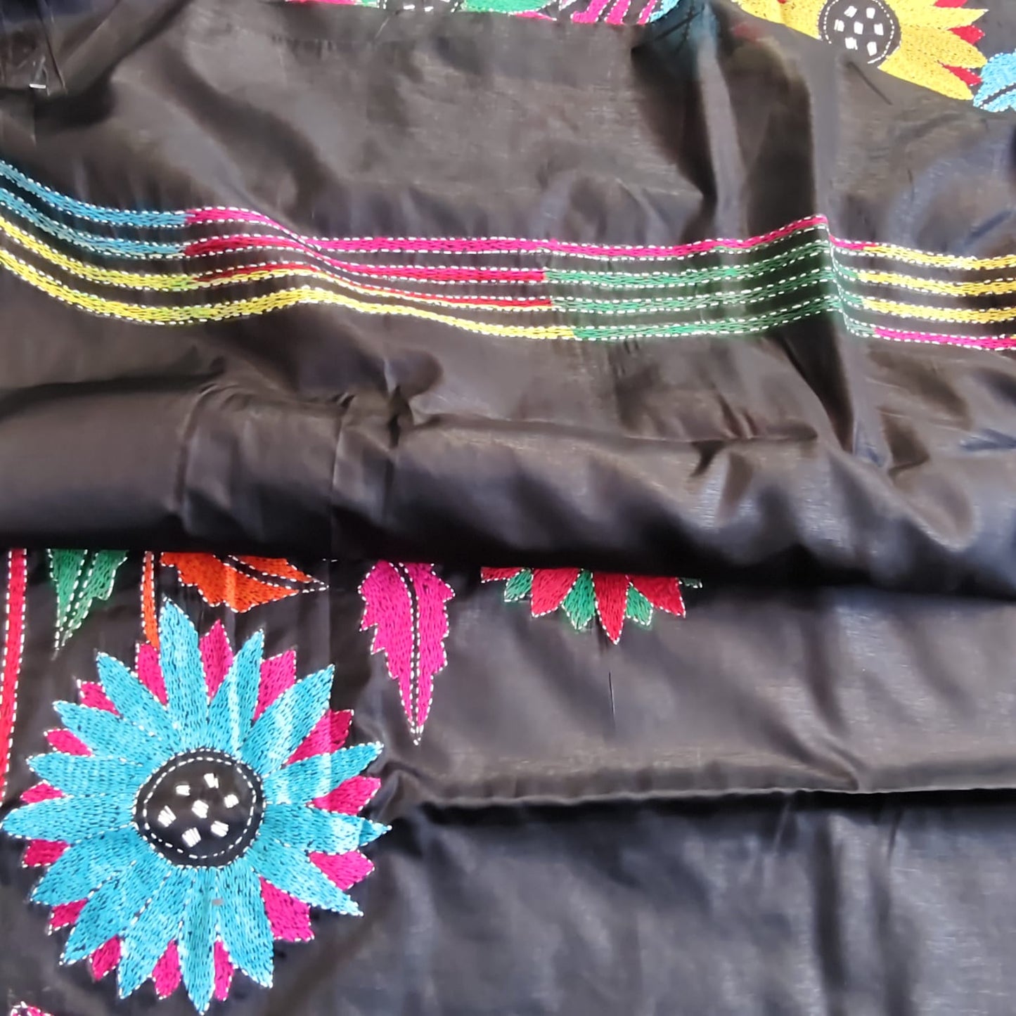 Kantha Stitch-Black 03