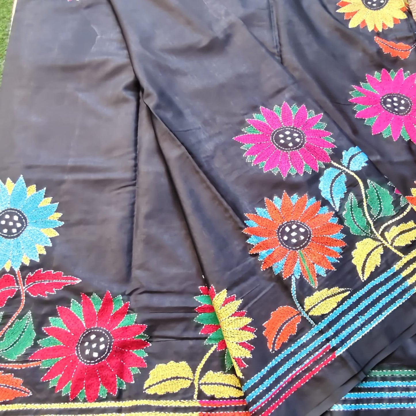 Kantha Stitch-Black 03