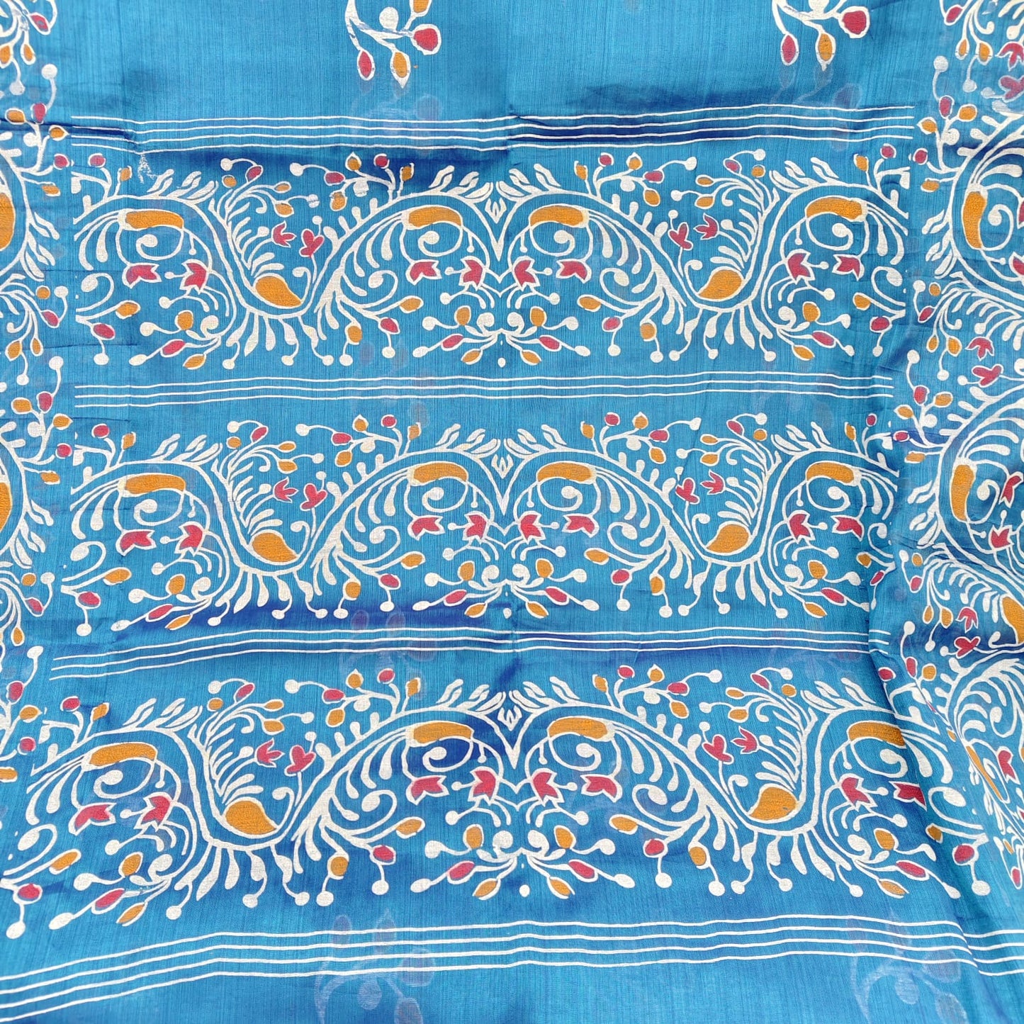 Cotton Tissue -Royal Blue, Fabric Printed