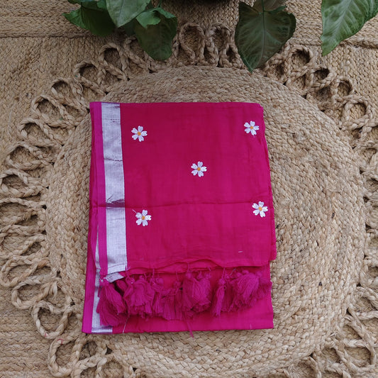 Mul Cotton - Fuschia Pink
