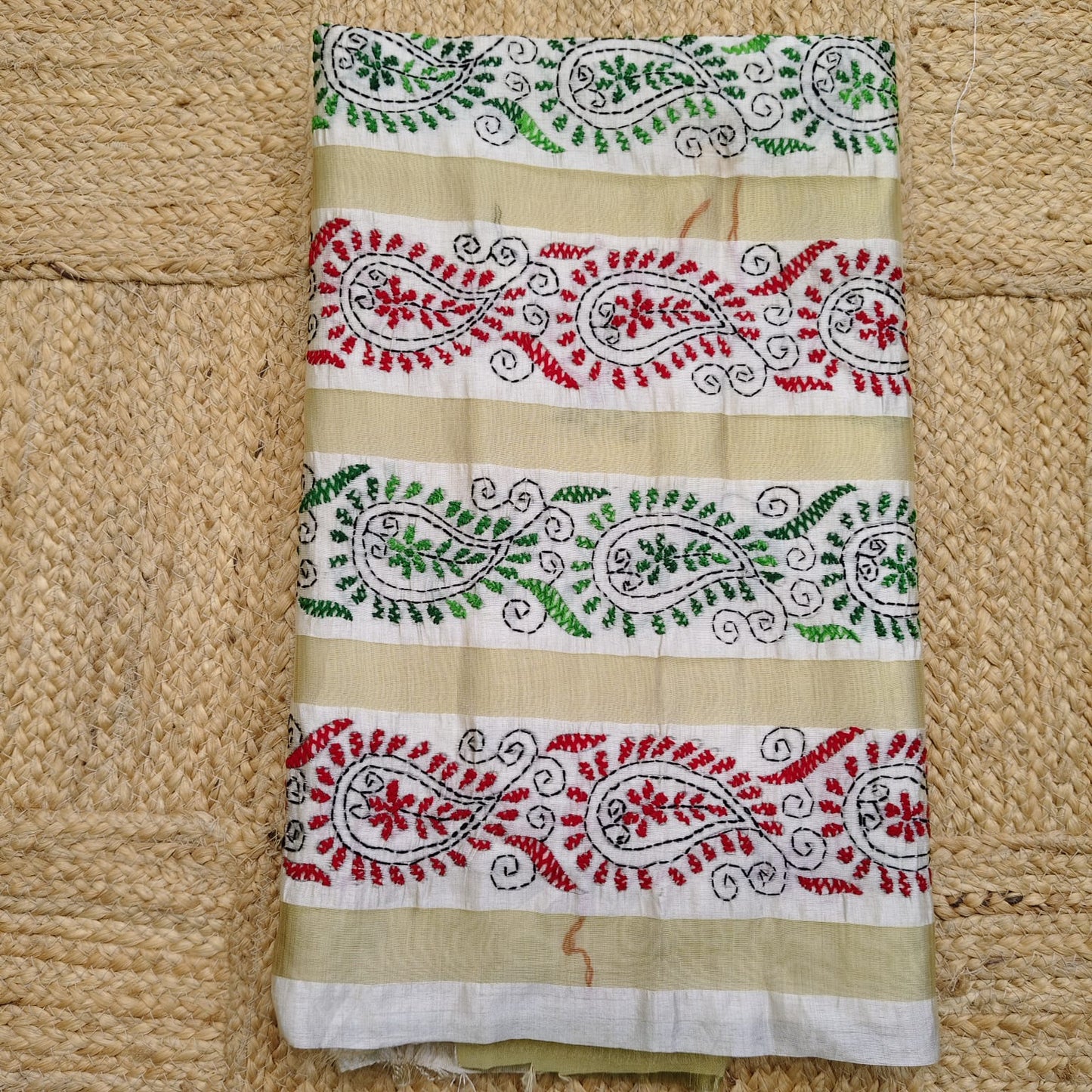 Chanderi  Cotton Silk-Kantha 03