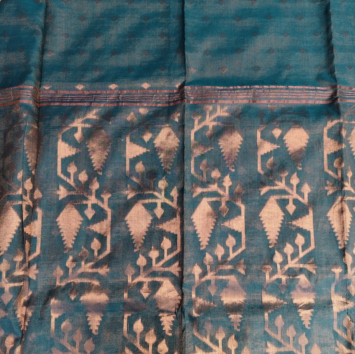 Tissue Jamdani, Emarald green