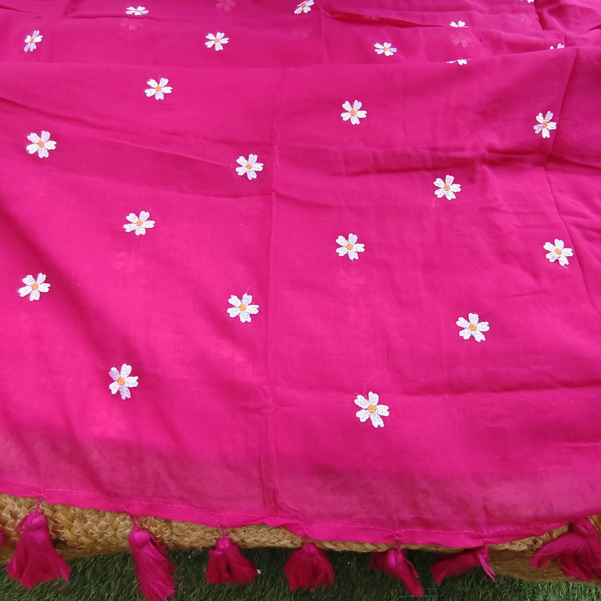 Mul Cotton - Fuschia Pink