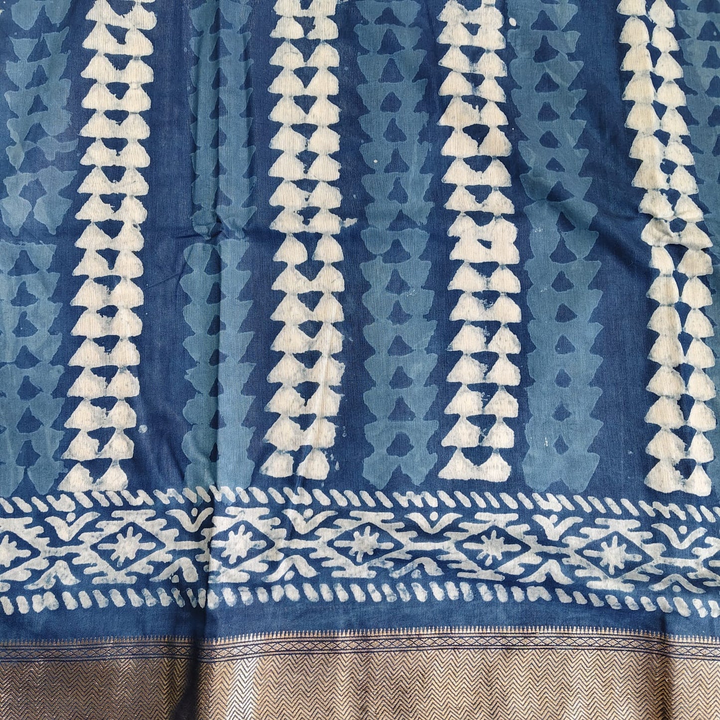 Indigo Block Print Maheshwari 01