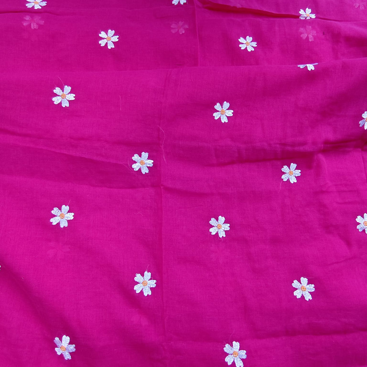 Mul Cotton - Fuschia Pink