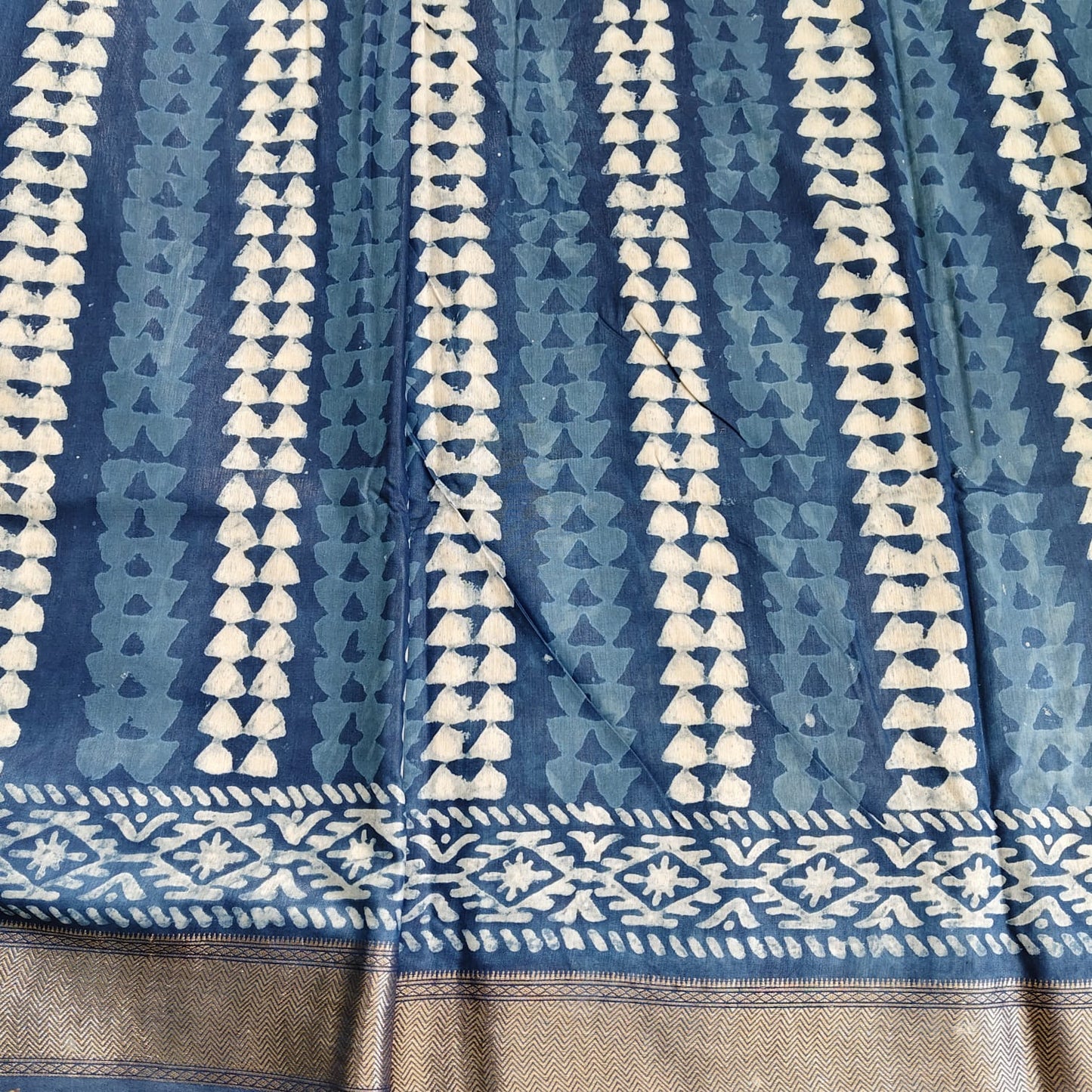 Indigo Block Print Maheshwari 01