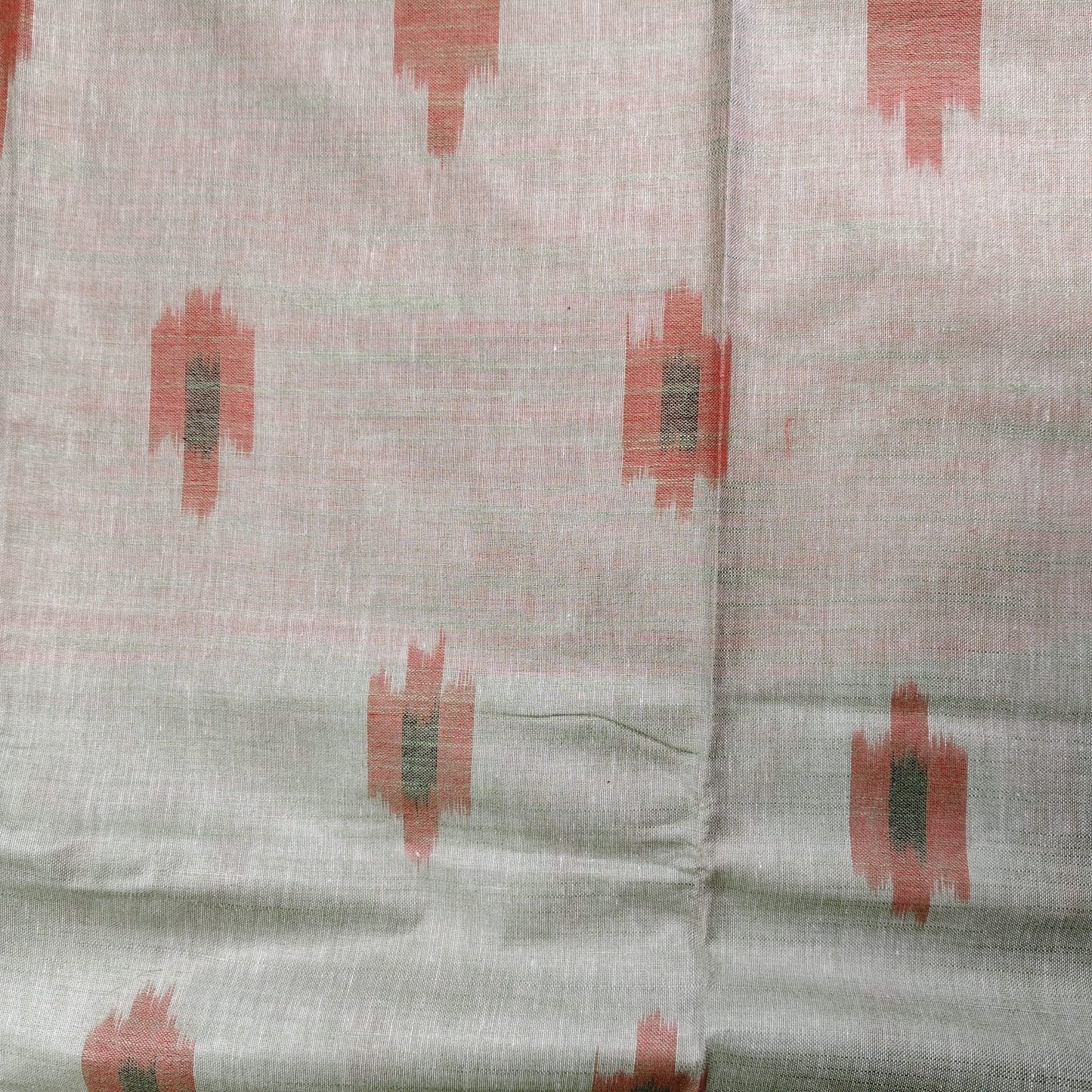 Ikkat Cotton Linen- Cardamom