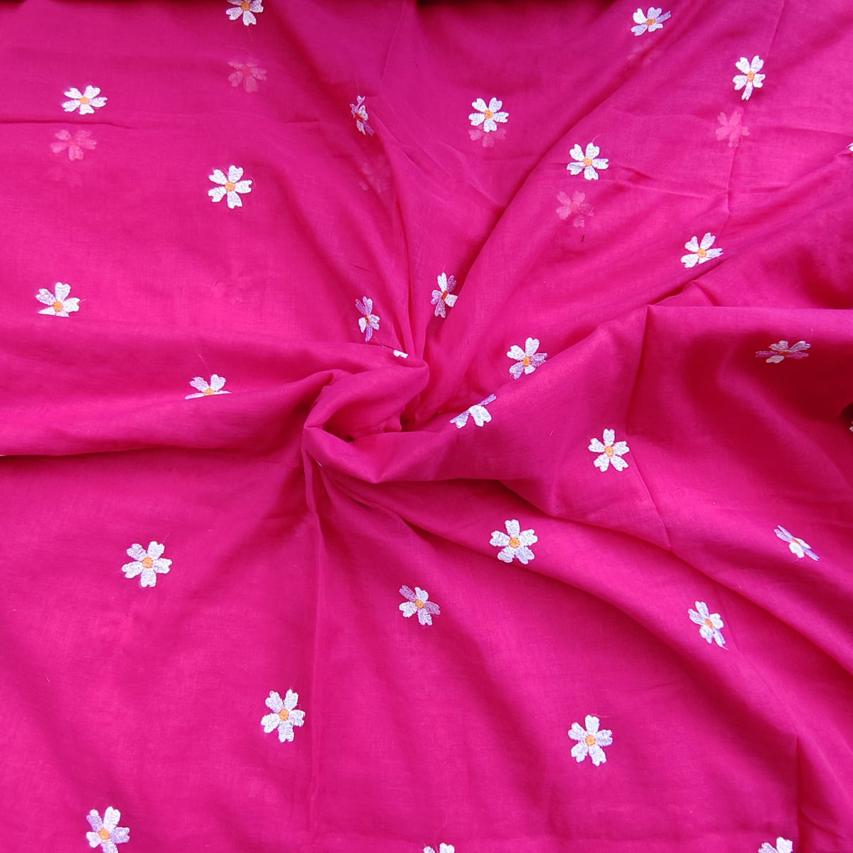 Mul Cotton - Fuschia Pink