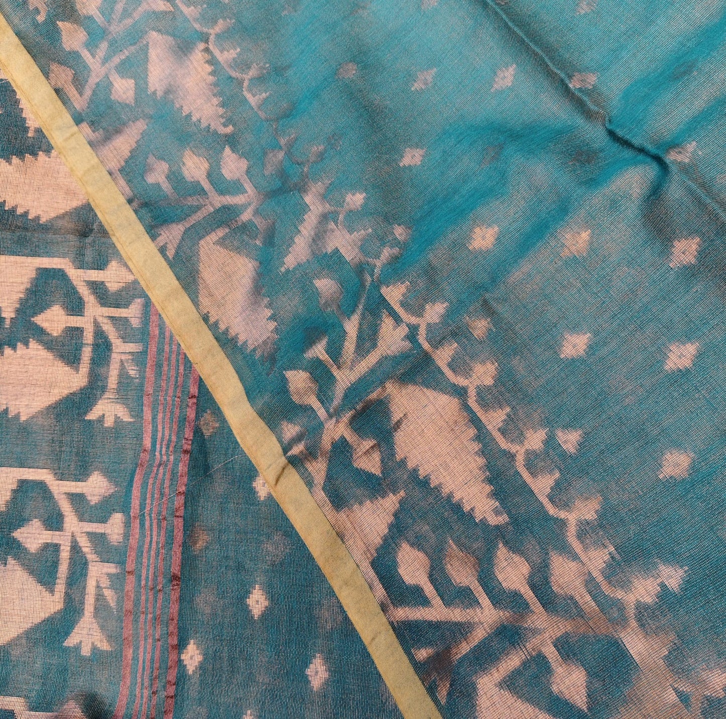 Tissue Jamdani, Emarald green