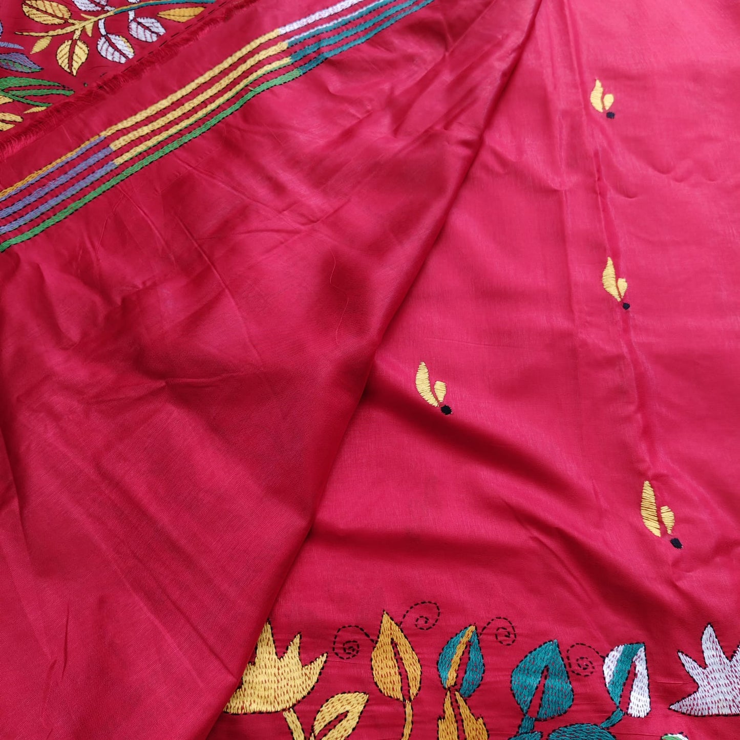 Kantha Stitch-Vermilion