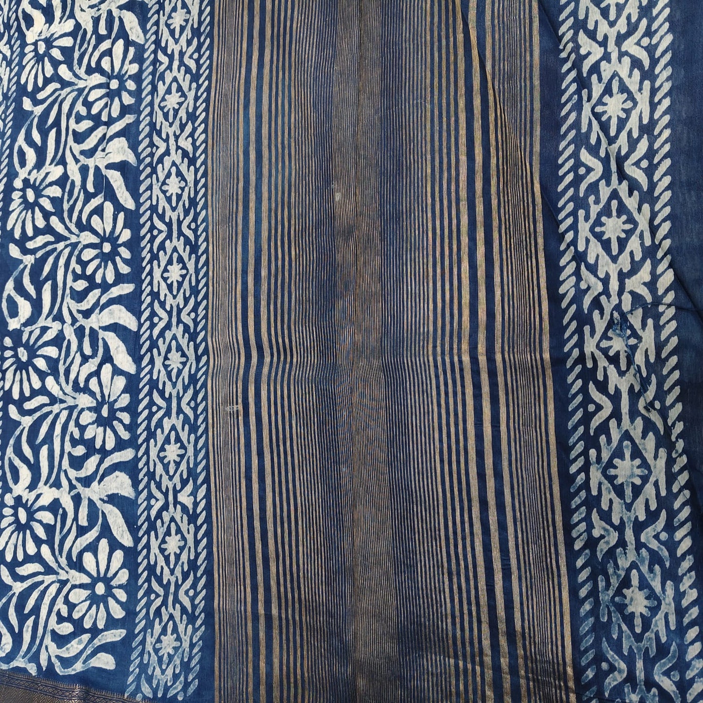 Indigo Block Print Maheshwari 01