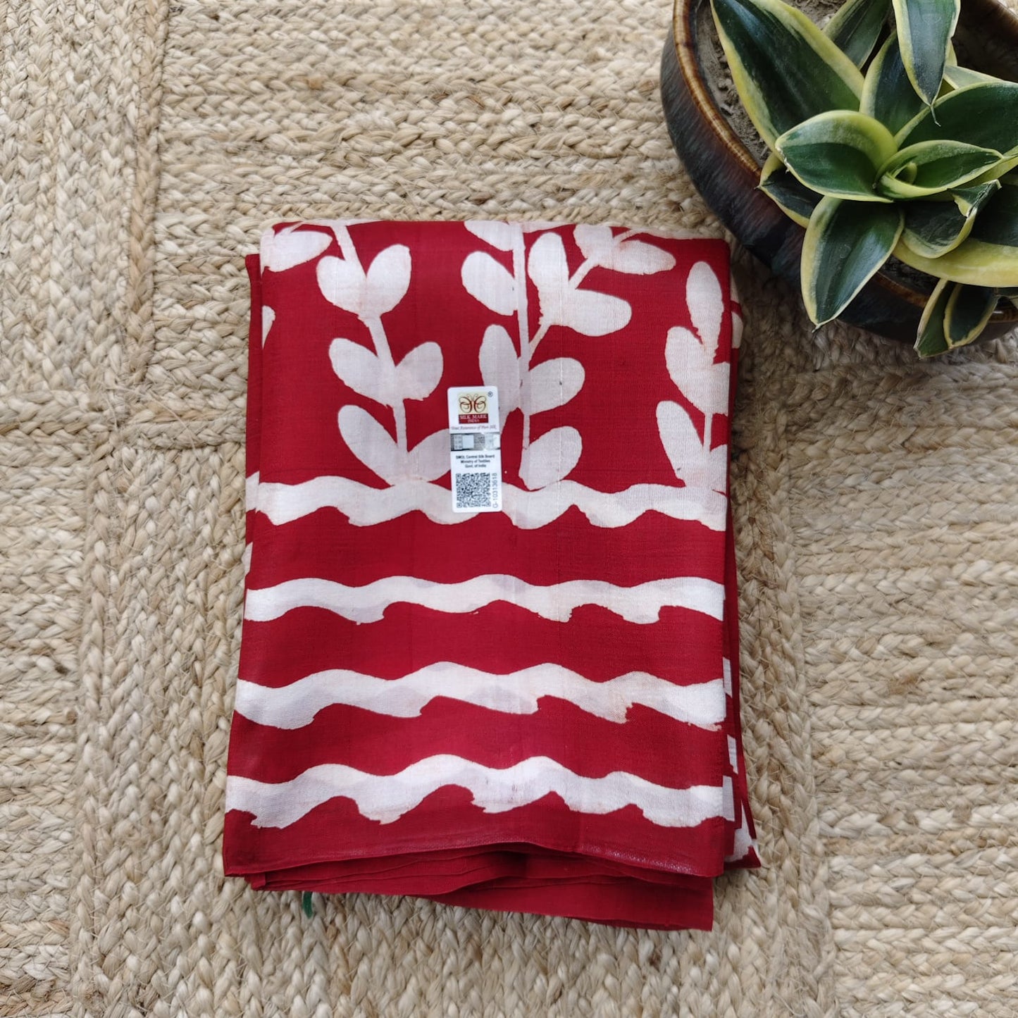 Pure Silk Hand Batik-Red