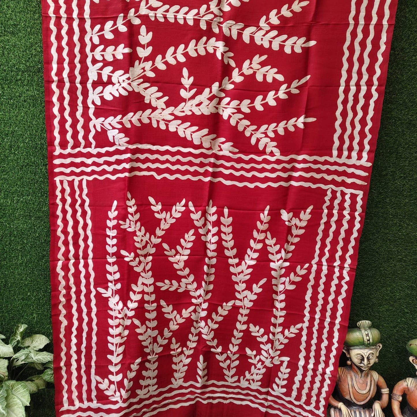 Pure Silk Hand Batik-Red