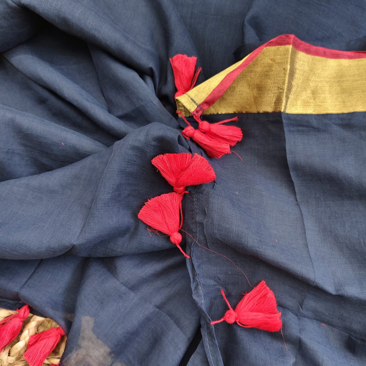 Mul cotton - Black and Gold
