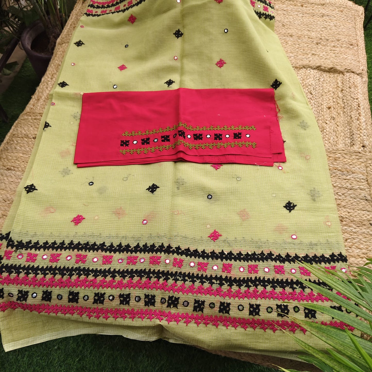 Green Resham Kota Kutchh Work