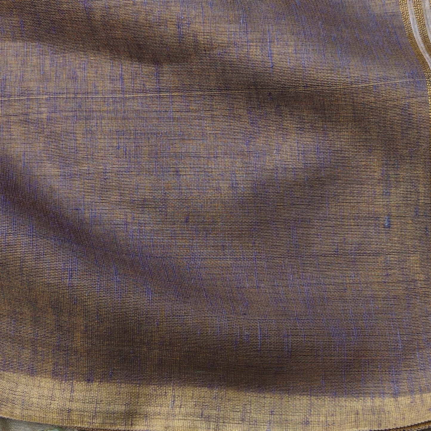 Tissue Linen Striped Aanchal, Mauve