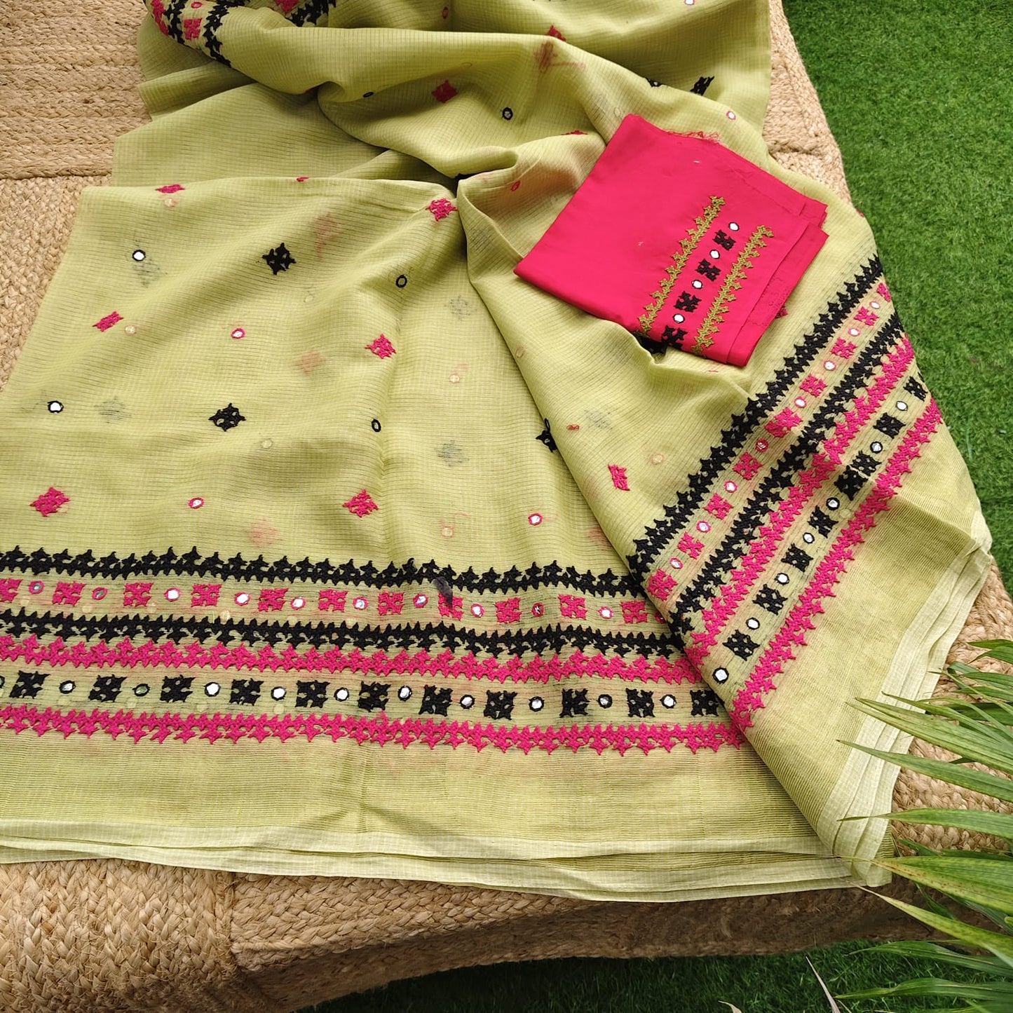 Green Resham Kota Kutchh Work