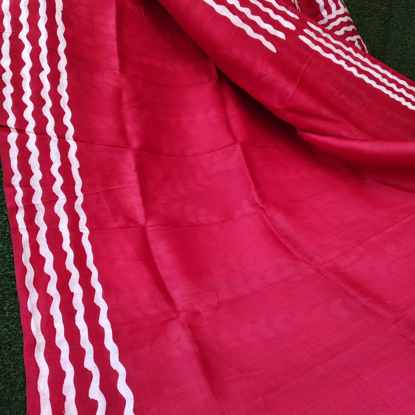 Pure Silk Hand Batik-Red