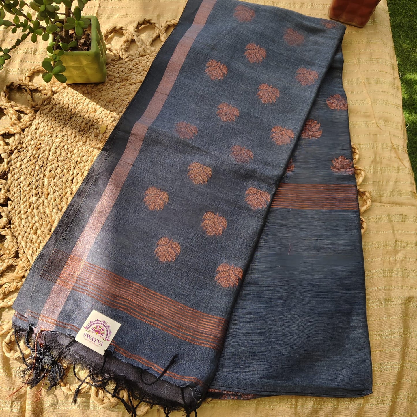 Pure Linen by Linen, Charcoal Gray