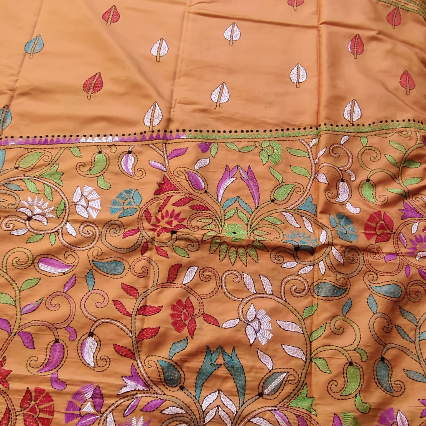 Kantha Stitch-Mustard