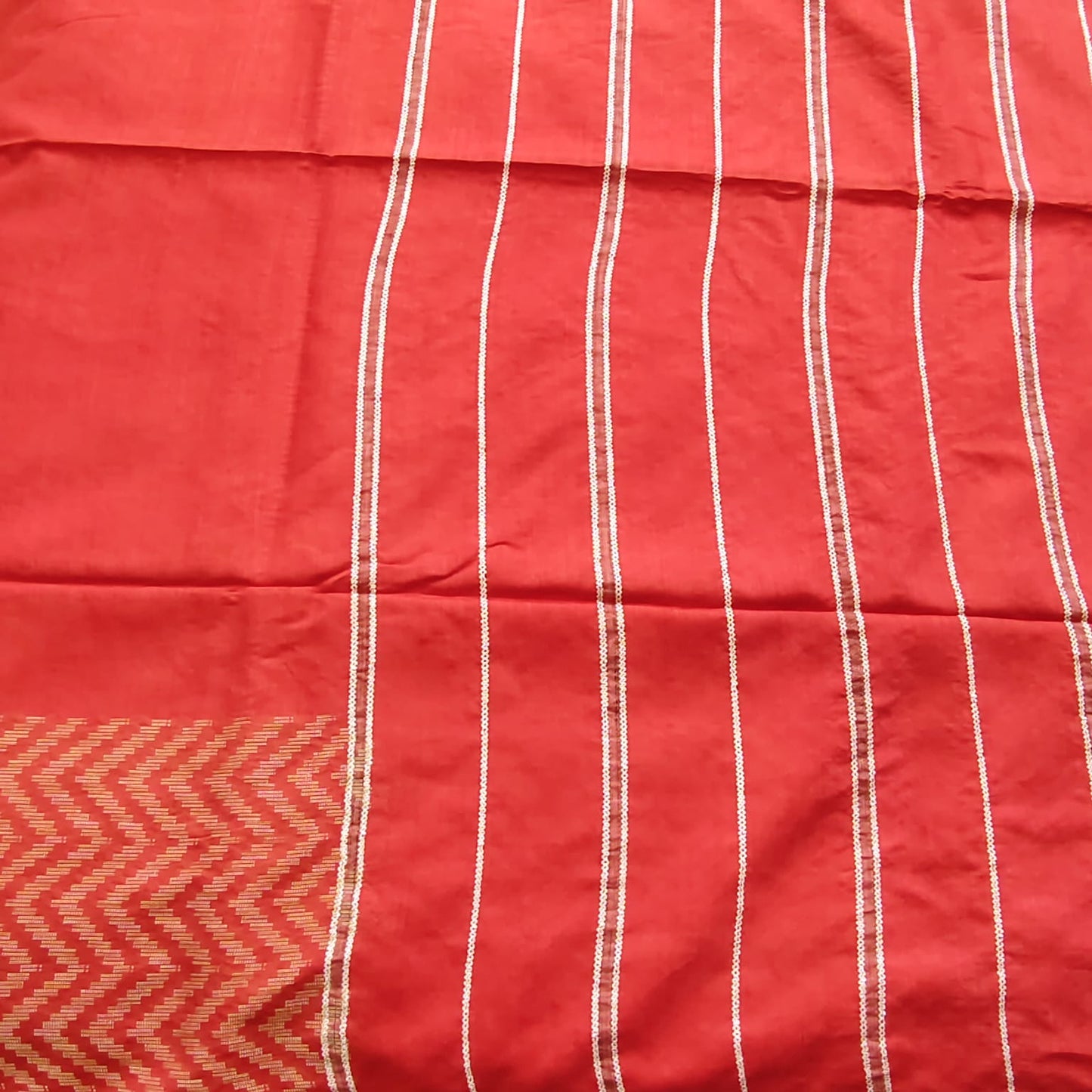 Blended Tusser Silk- Red