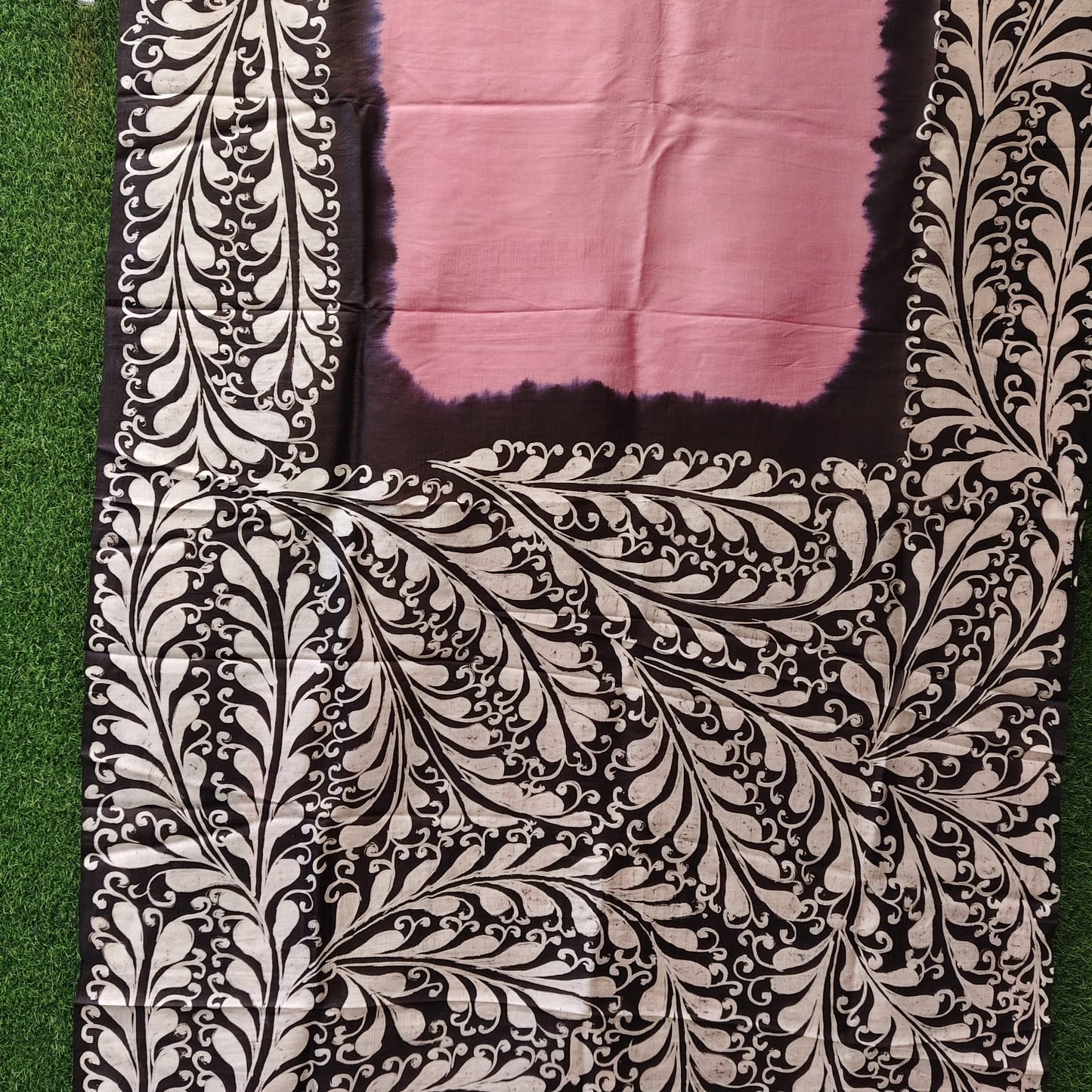 Pure Silk Hand Batik-Pink