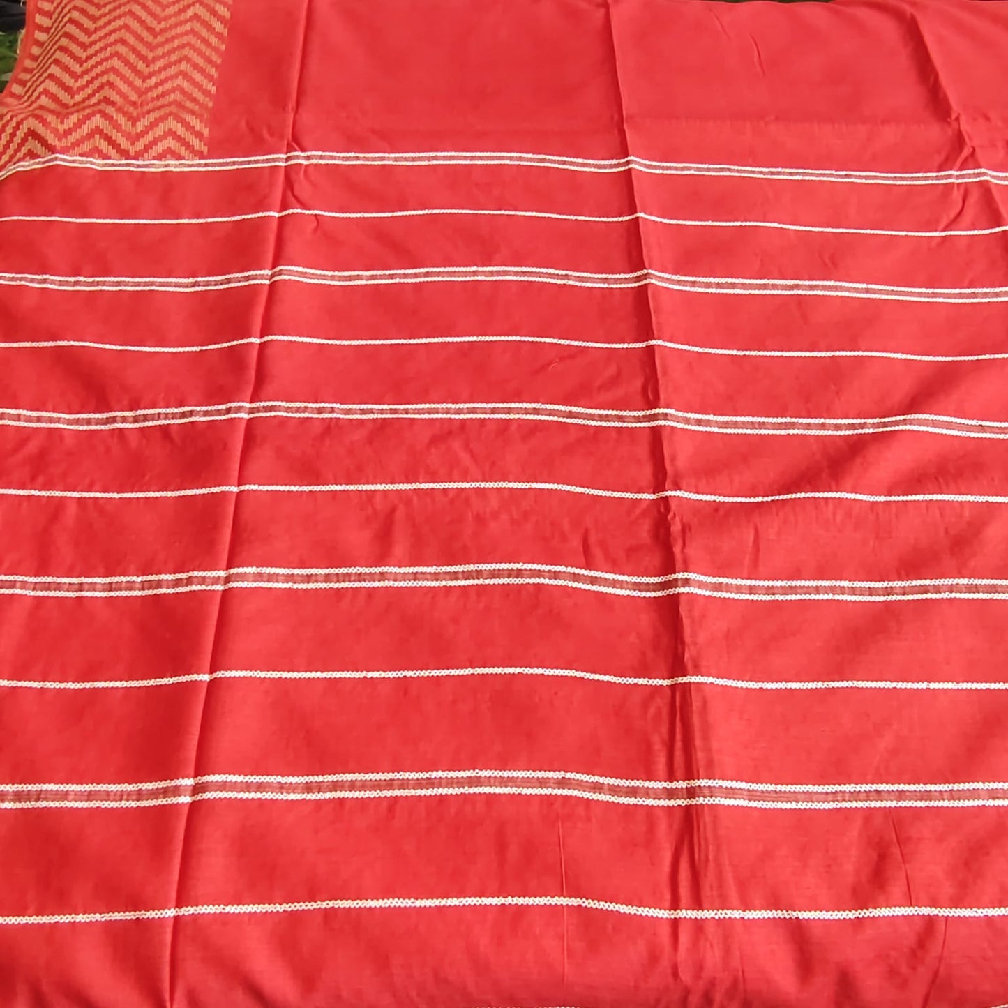 Blended Tusser Silk- Red