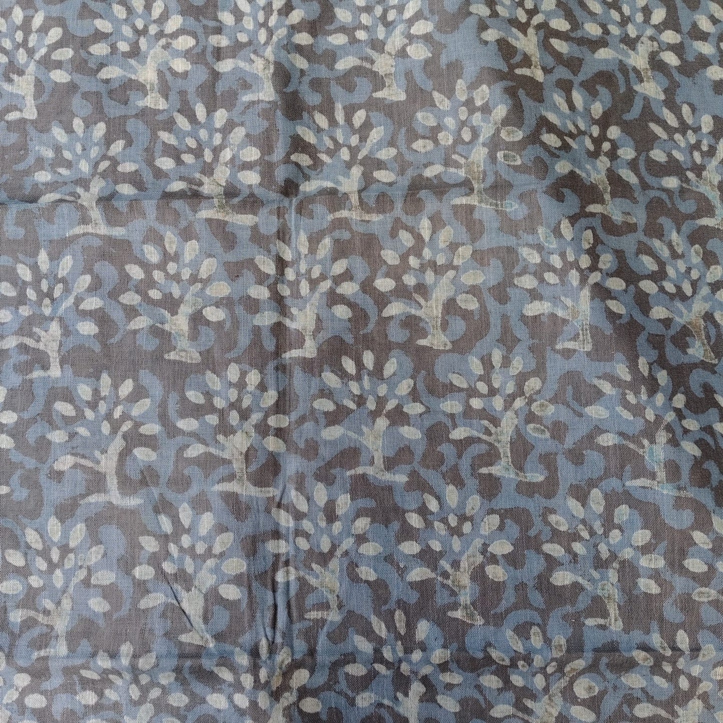 Linen Cotton, Dabu Print, Grey