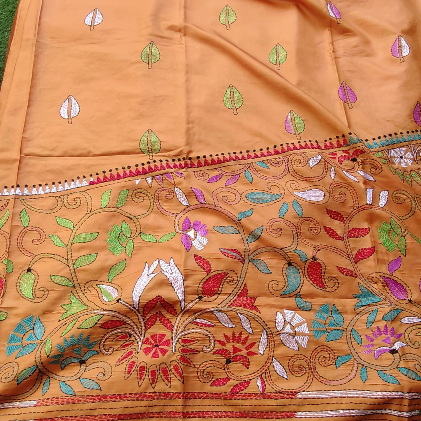 Kantha Stitch-Mustard