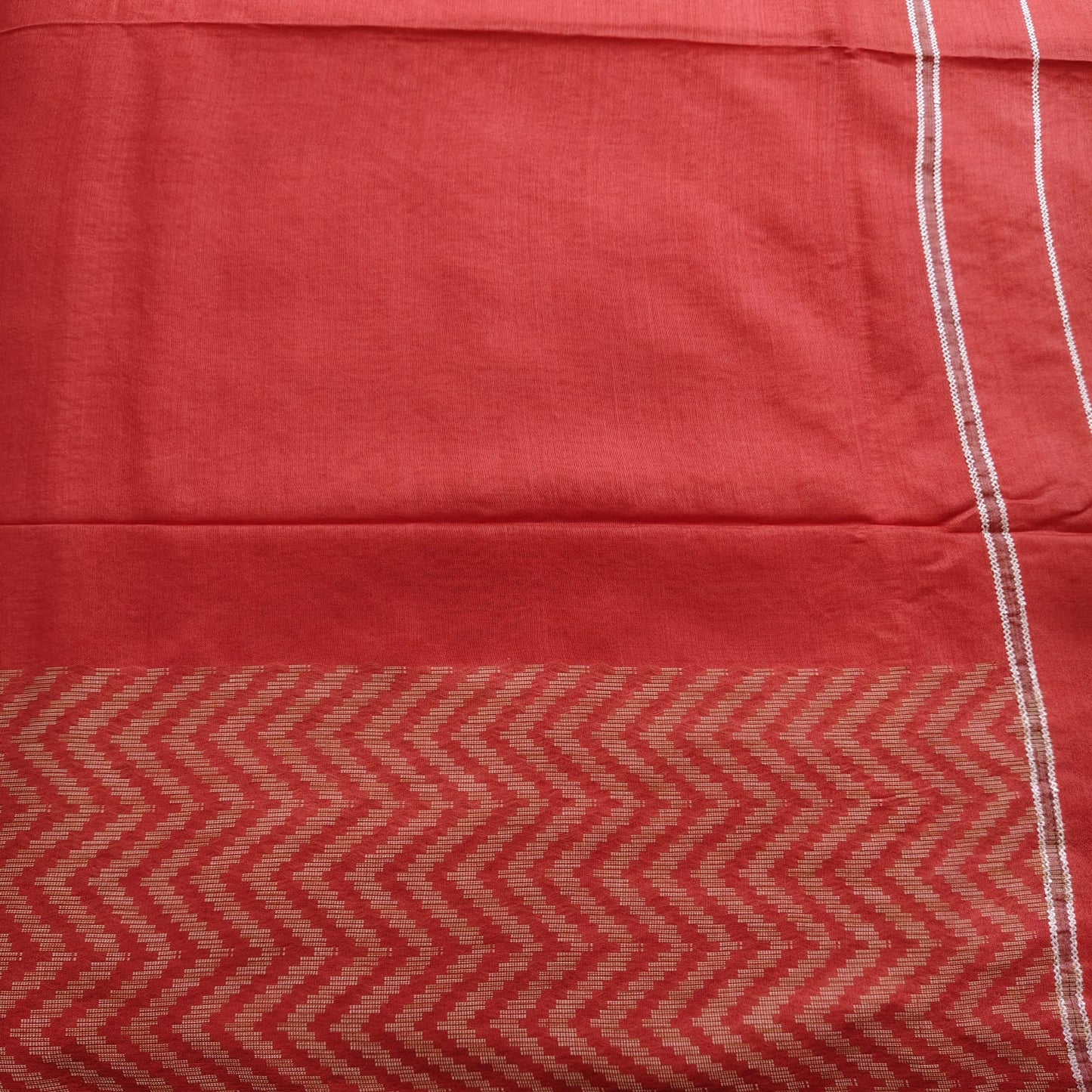 Blended Tusser Silk- Red