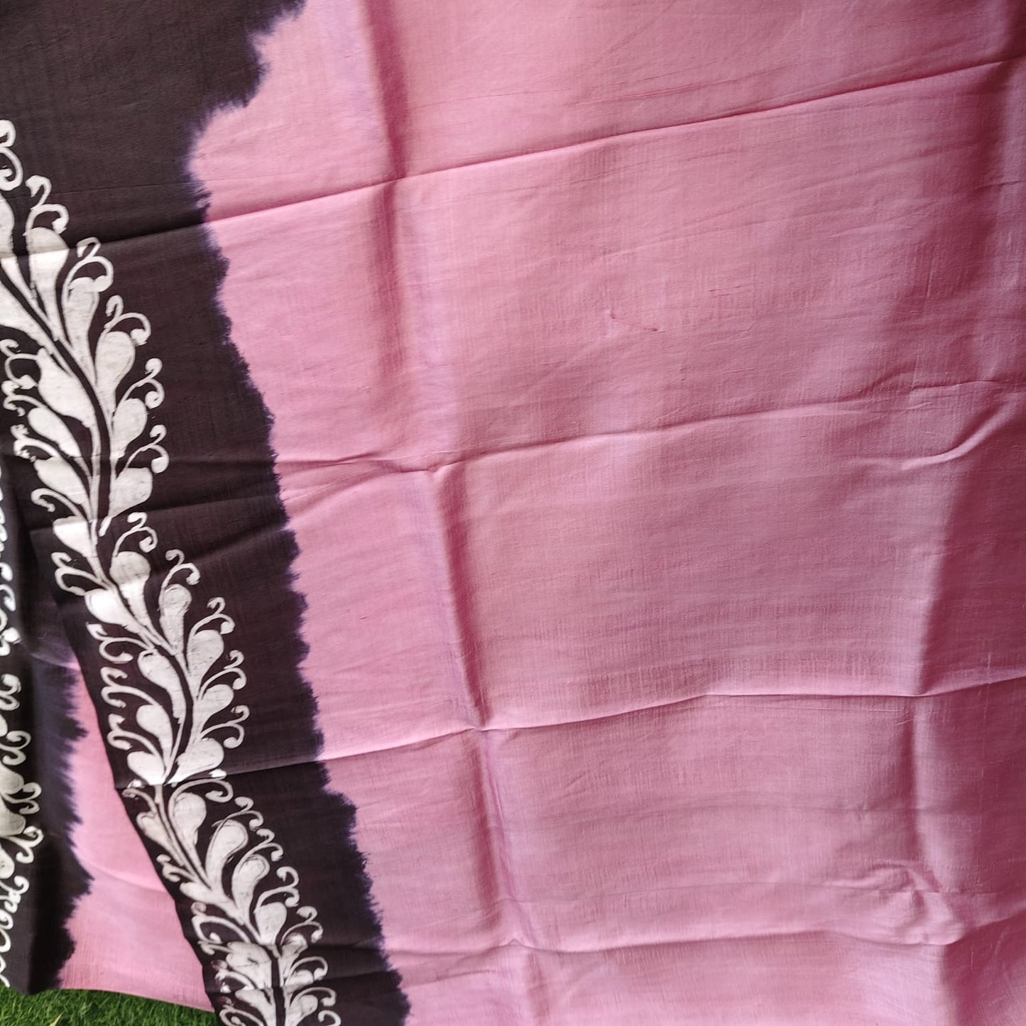 Pure Silk Hand Batik-Pink