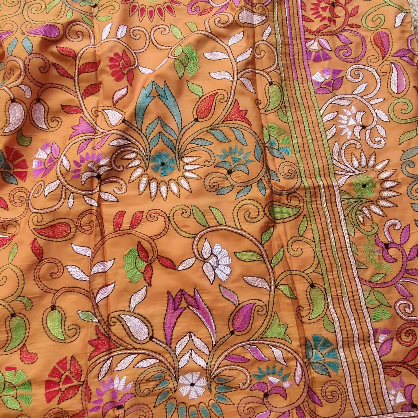 Kantha Stitch-Mustard