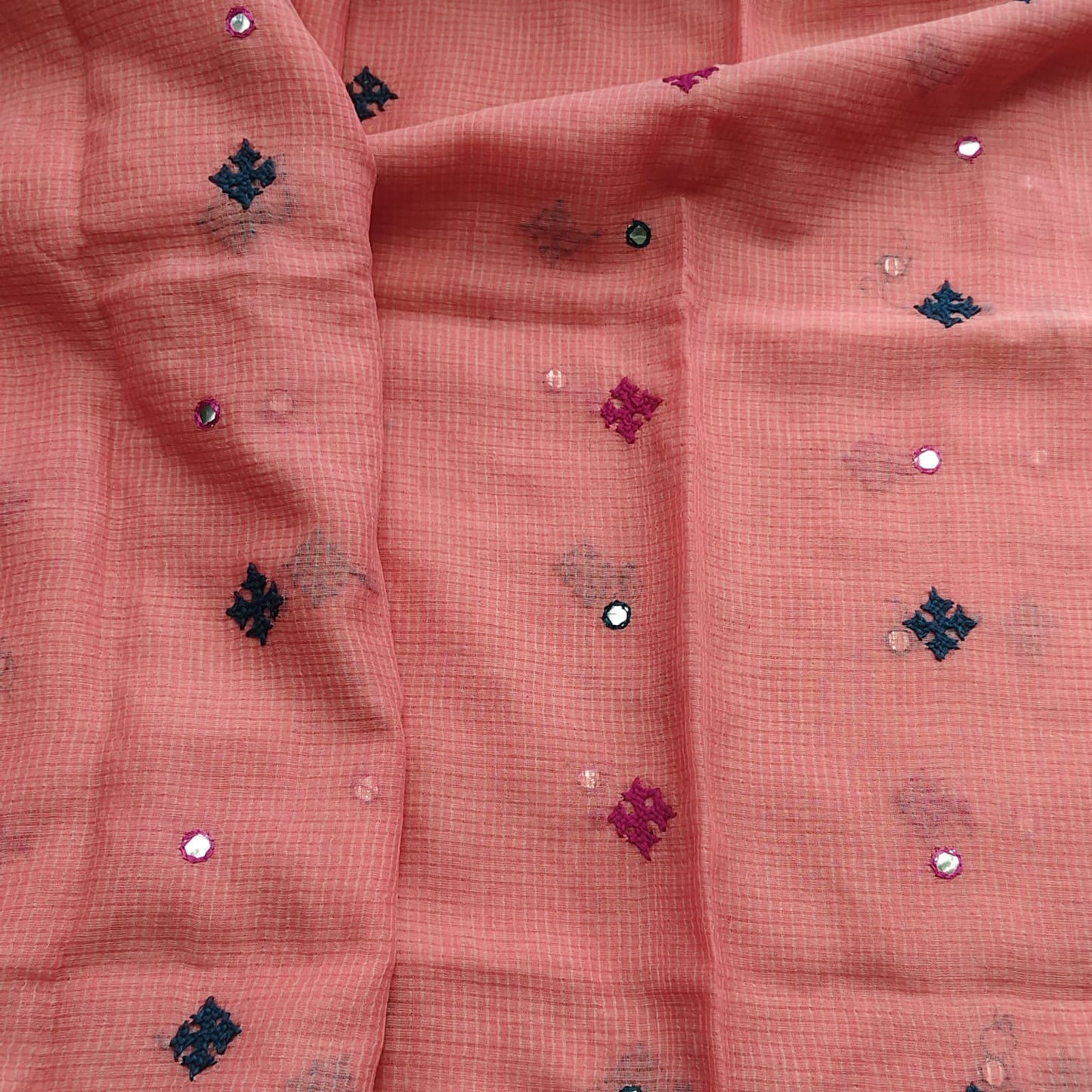 Pink Resham Kota Kutchh Work
