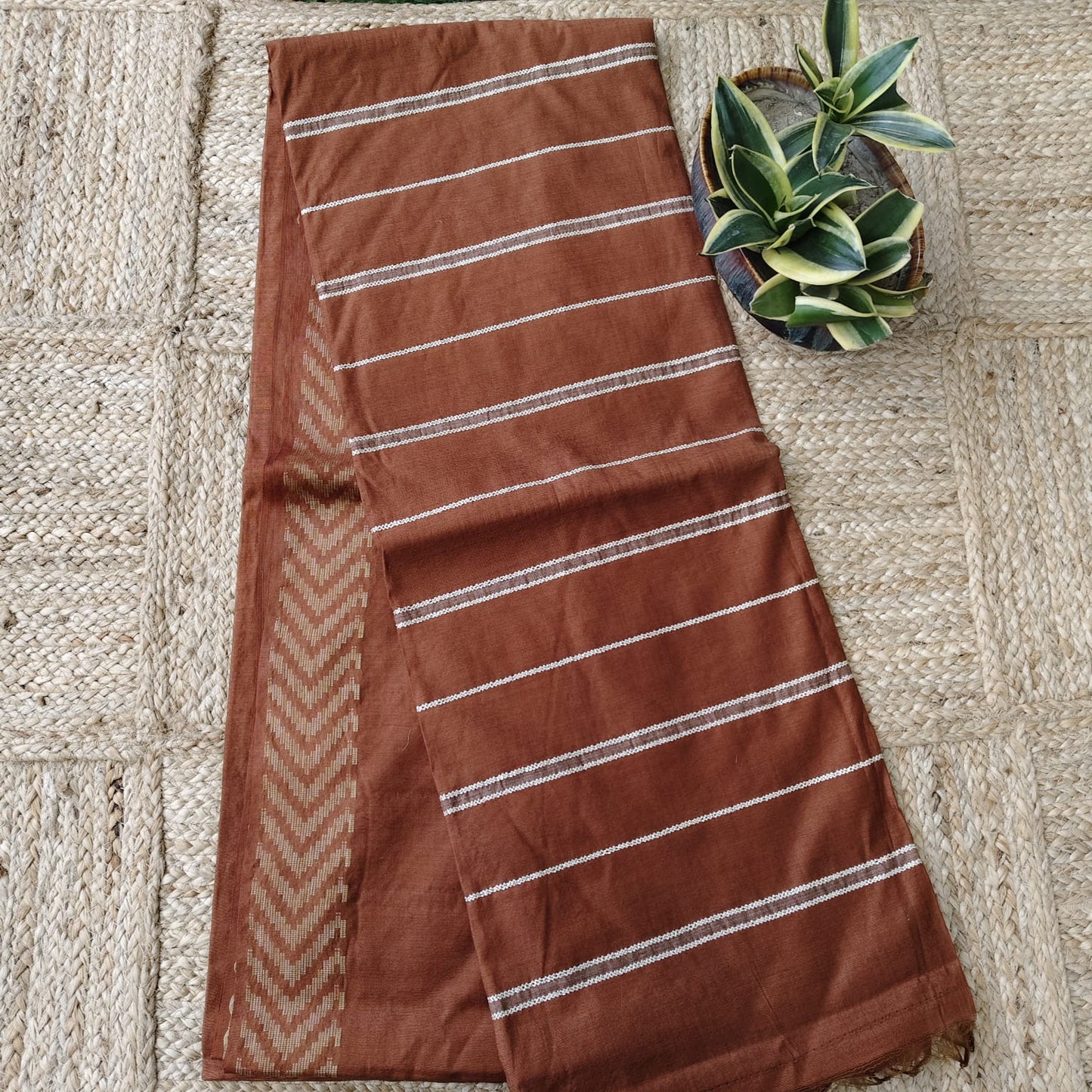 Blended Tussar Silk- Brown