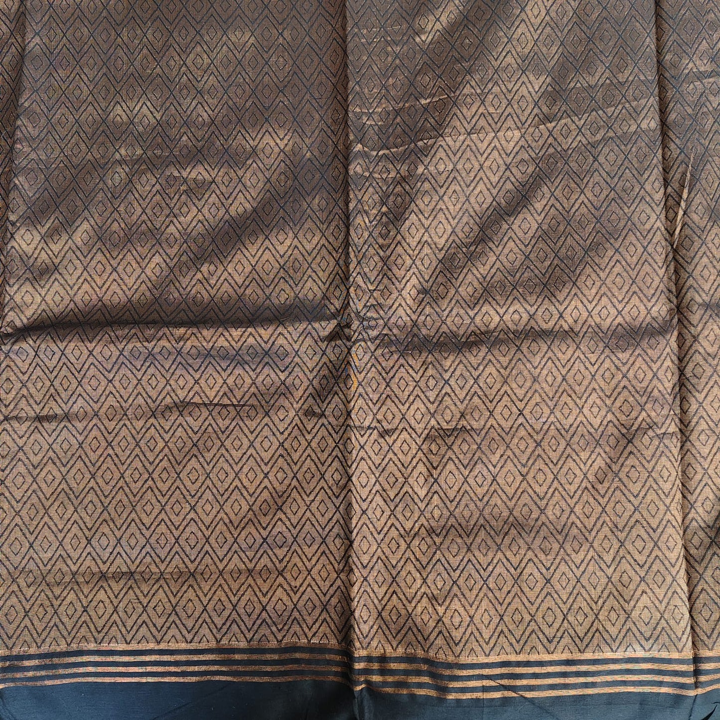 Cotton Silk Banarasi -Black