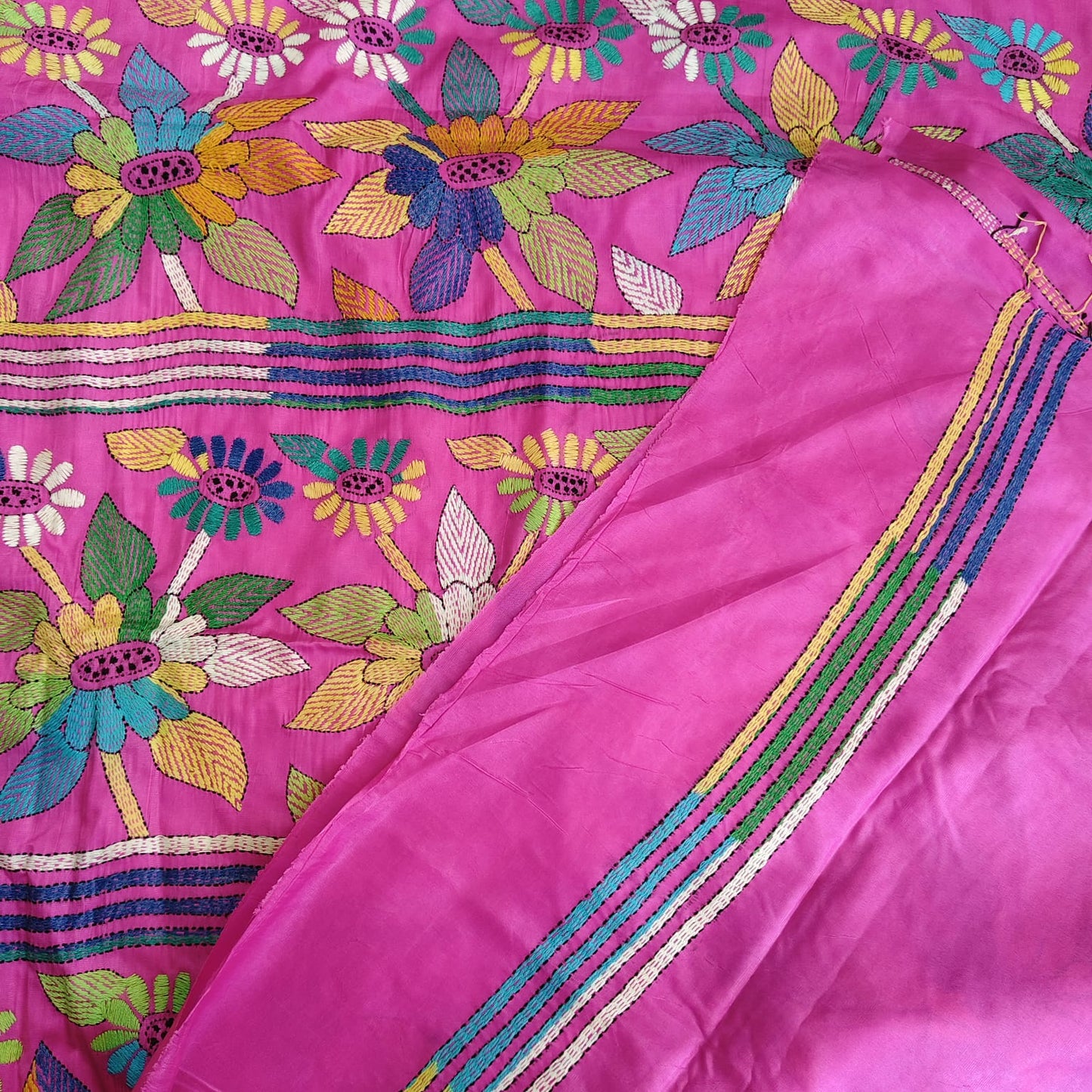 Kantha Stitch- Fuschia