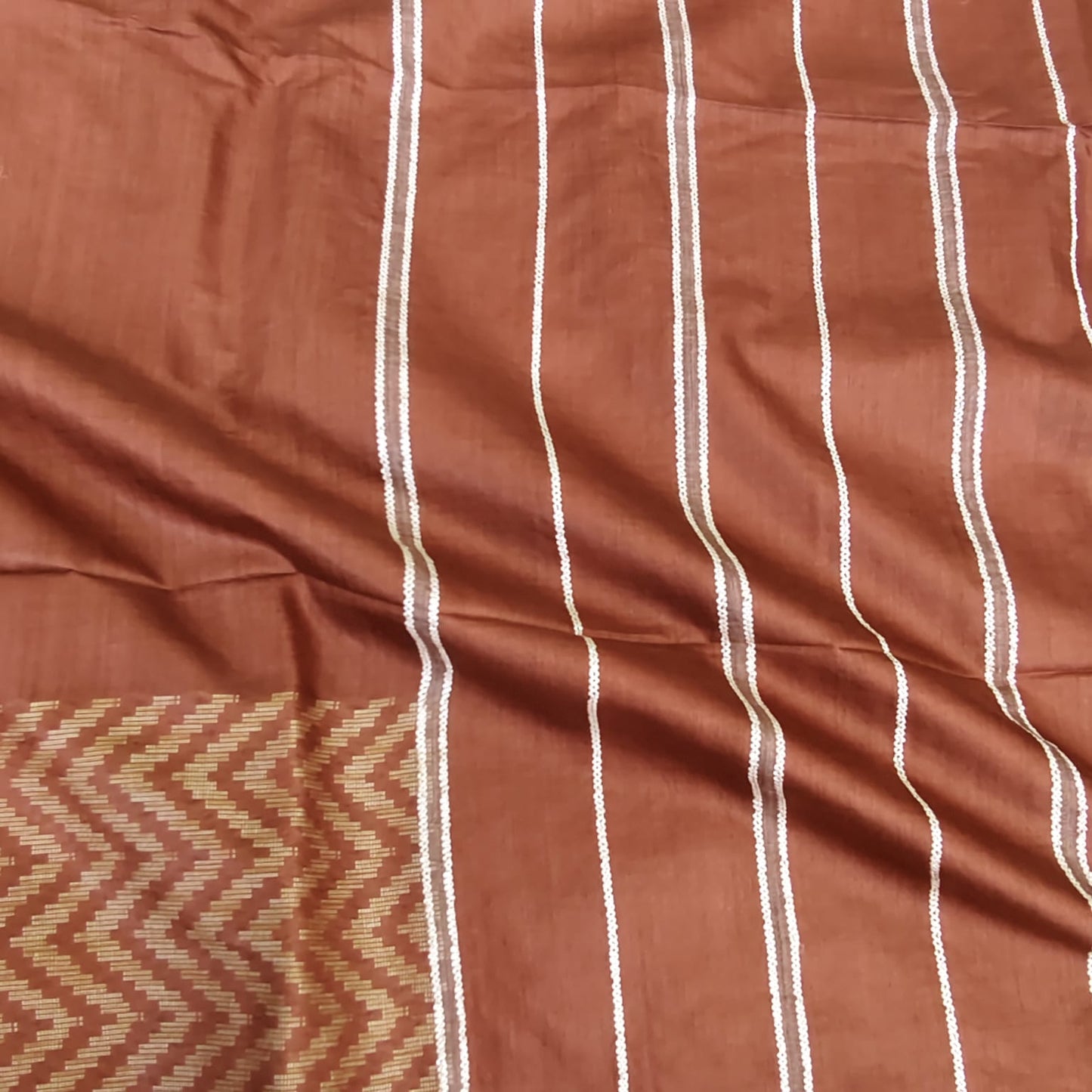 Blended Tussar Silk- Brown