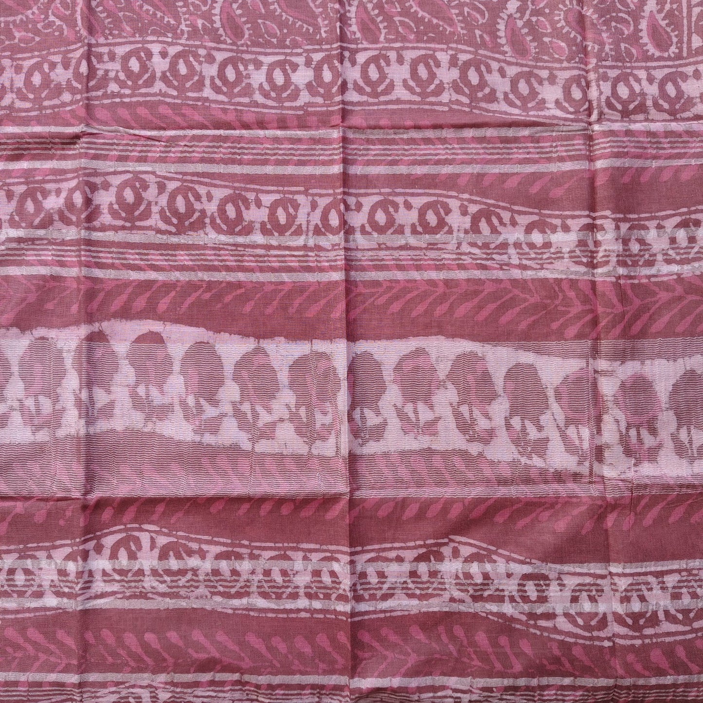 Linen Cotton, Dabu Print, Dusty Rose