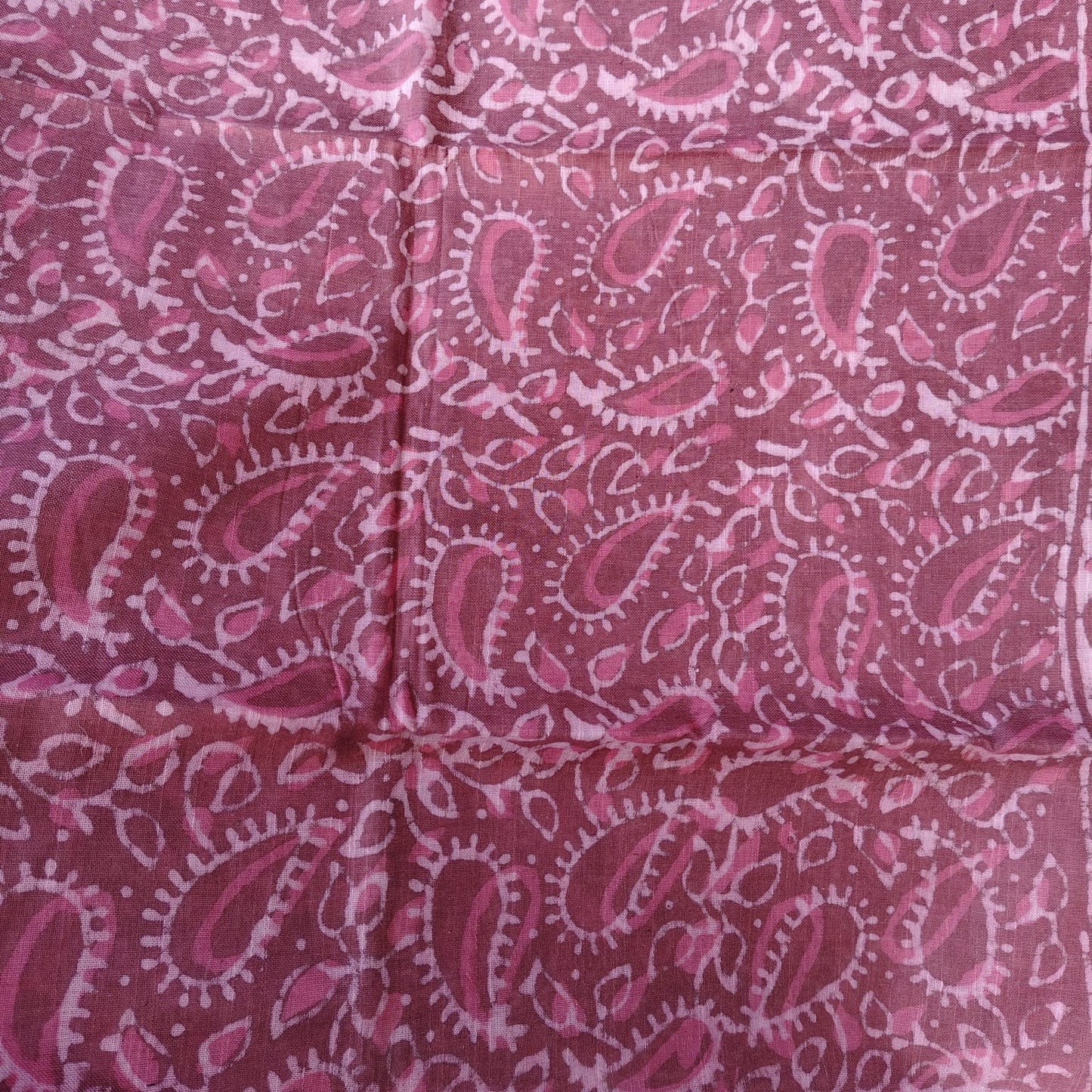 Linen Cotton, Dabu Print, Dusty Rose