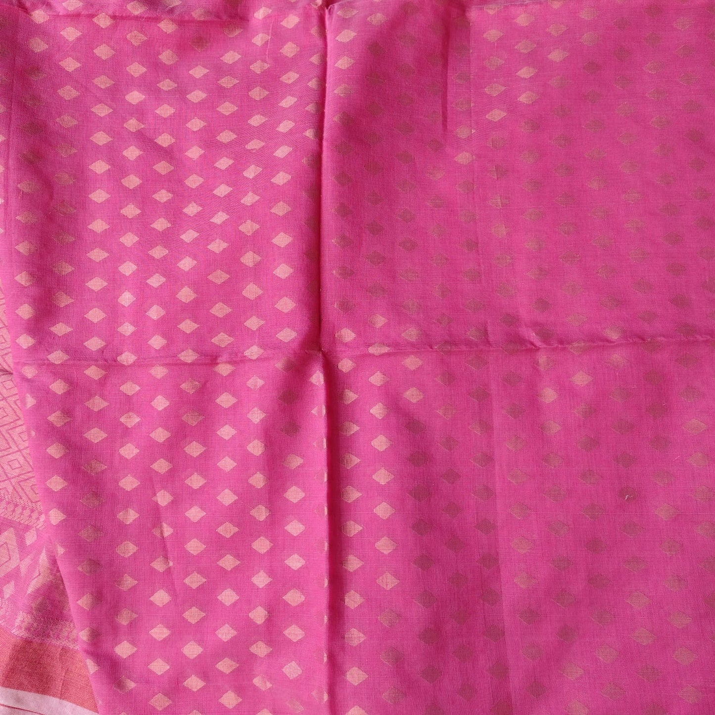 Cotton Silk Banarasi - Rose Pink