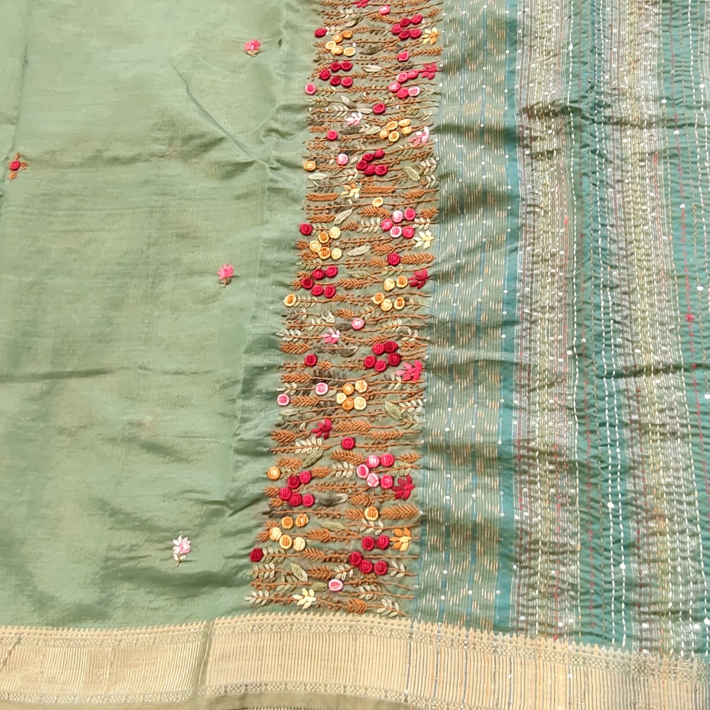 Handwork Tissue Kota- Green