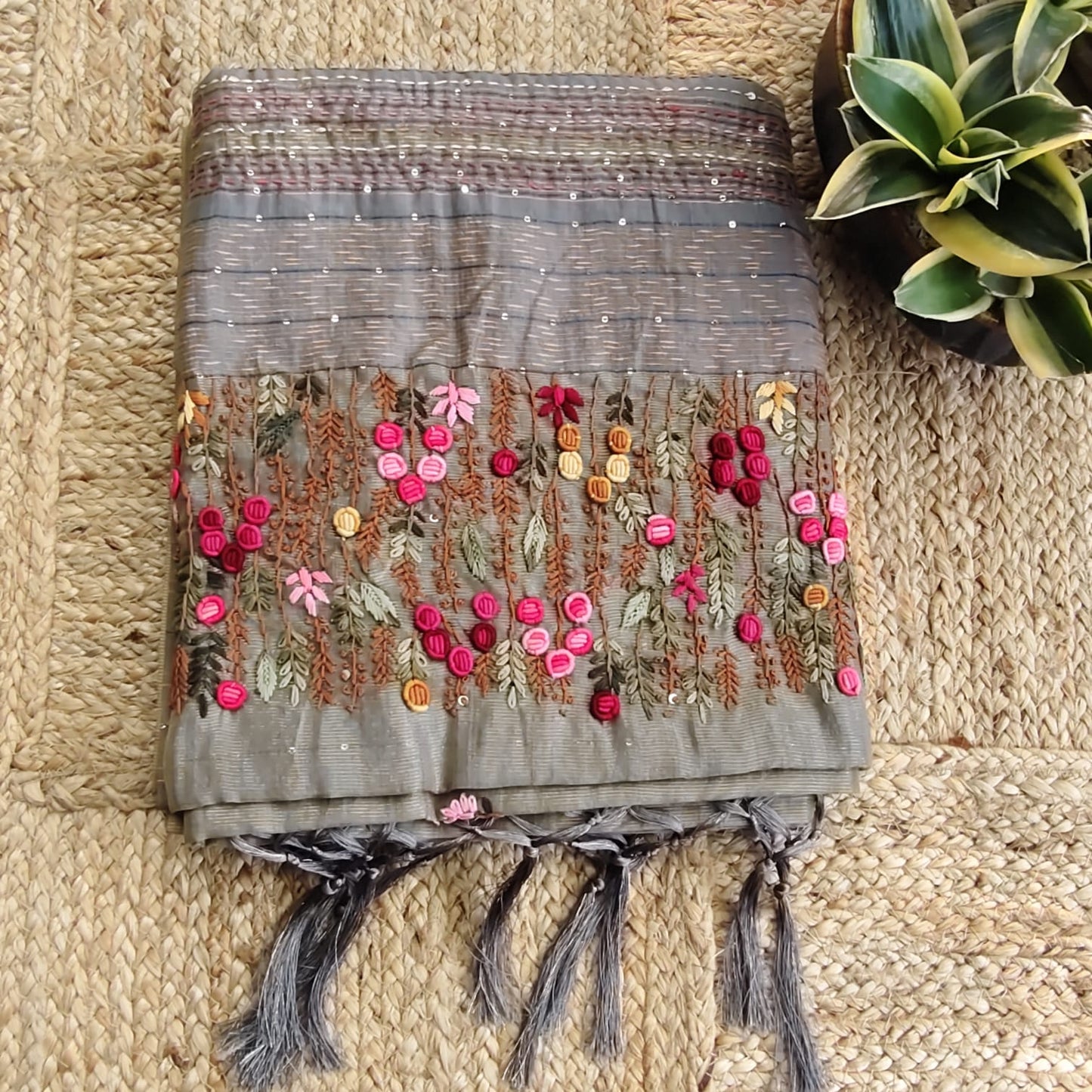 Handwork Tissue Kota-Moonlit Gray