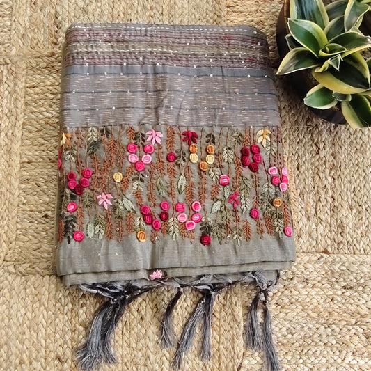 Handwork Tissue Kota-Moonlit Gray