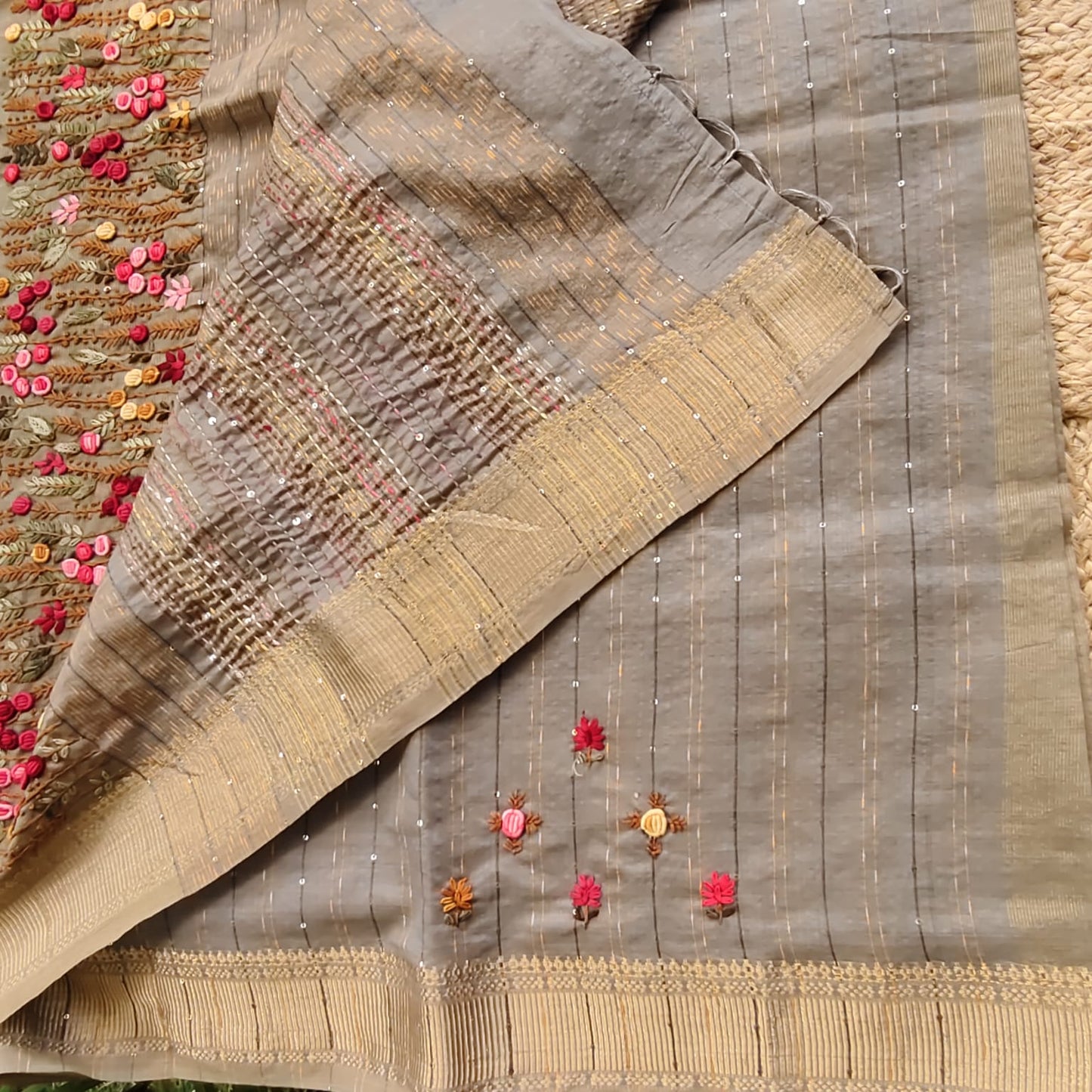 Handwork Tissue Kota-Moonlit Gray