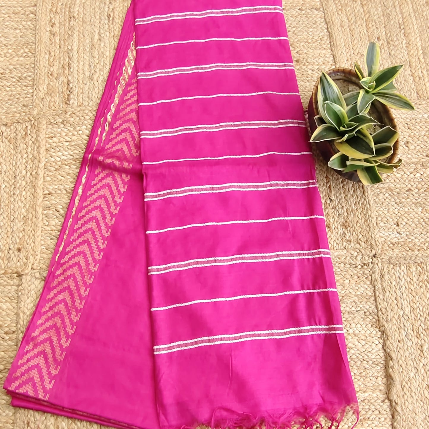 Blended Tusser - Fuchsia Pink